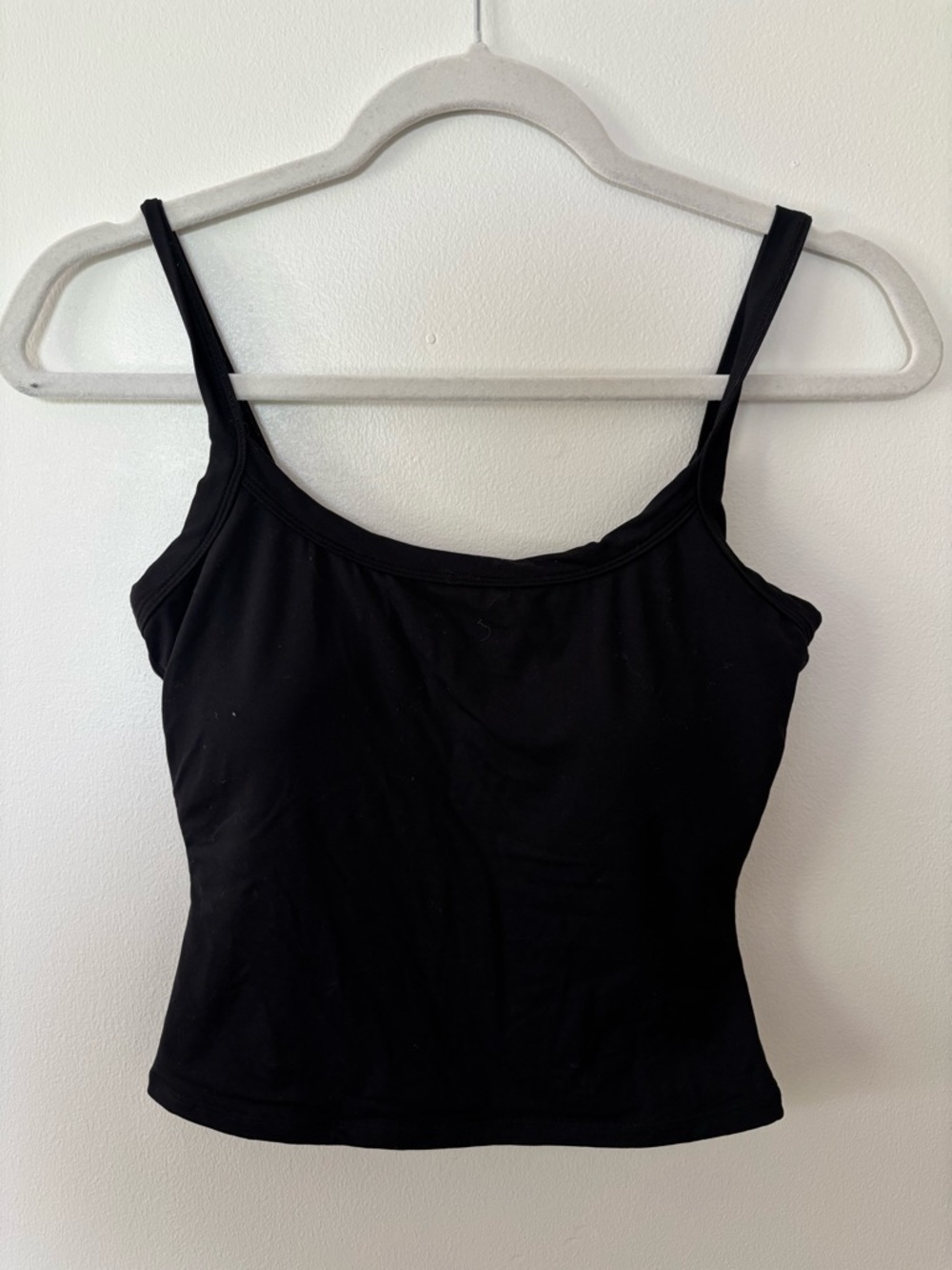Black Women's Tank Top - athletic top with built in padding